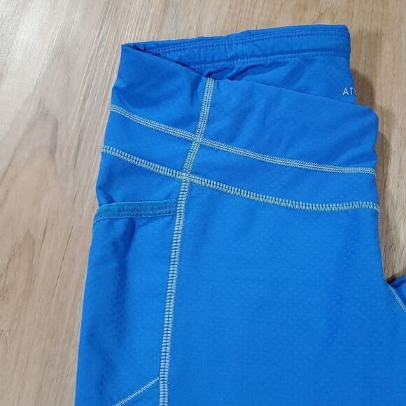 🔹️Athleta Blue Athletic Capri Pants Small - Picture 4 of 12